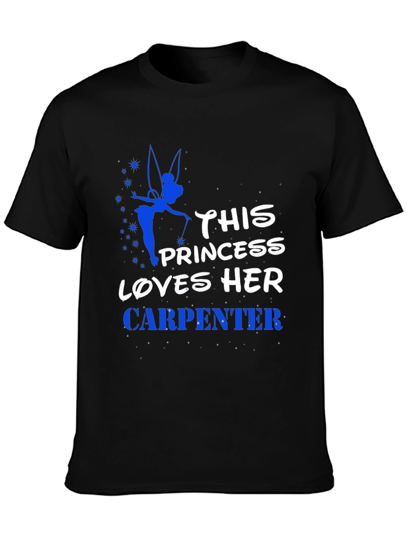 Black Princess Loves Her Carpenter Graphic Tee view 3