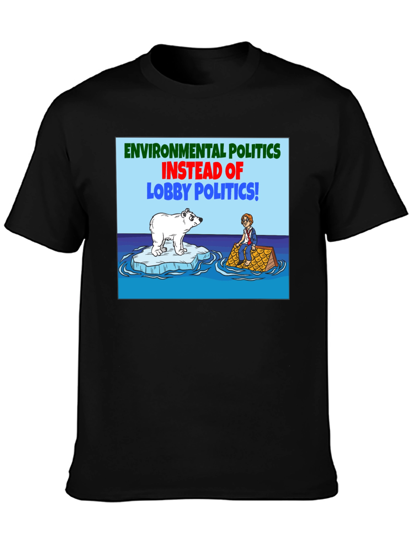 Black Environmental Politics T-Shirt view 3