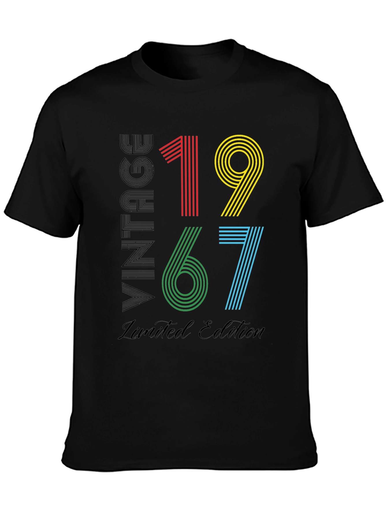 Black Vintage 1967 Limited Edition Graphic T-Shirt view 3