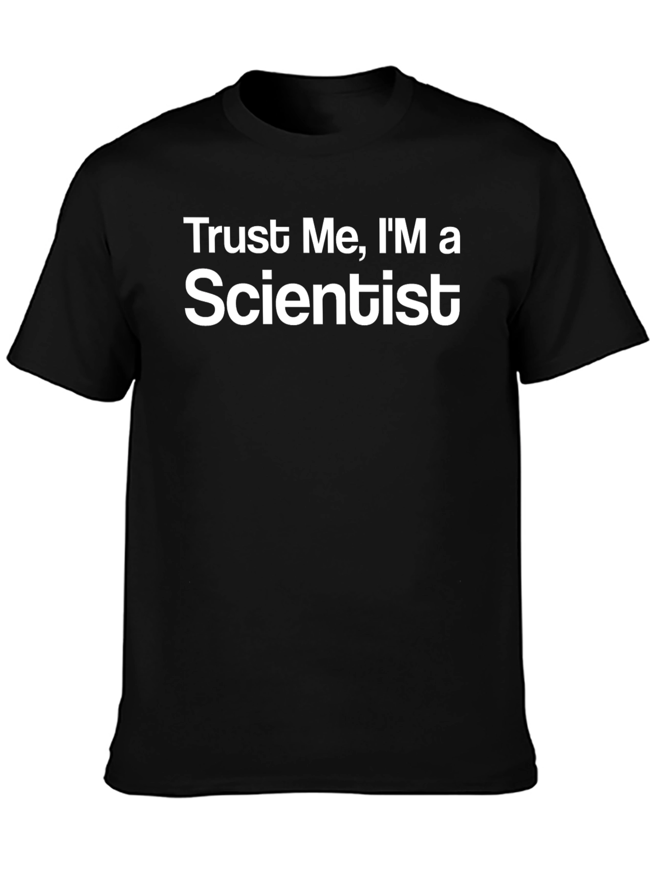 Black Trust Me I'm a Scientist Black T-Shirt view 3