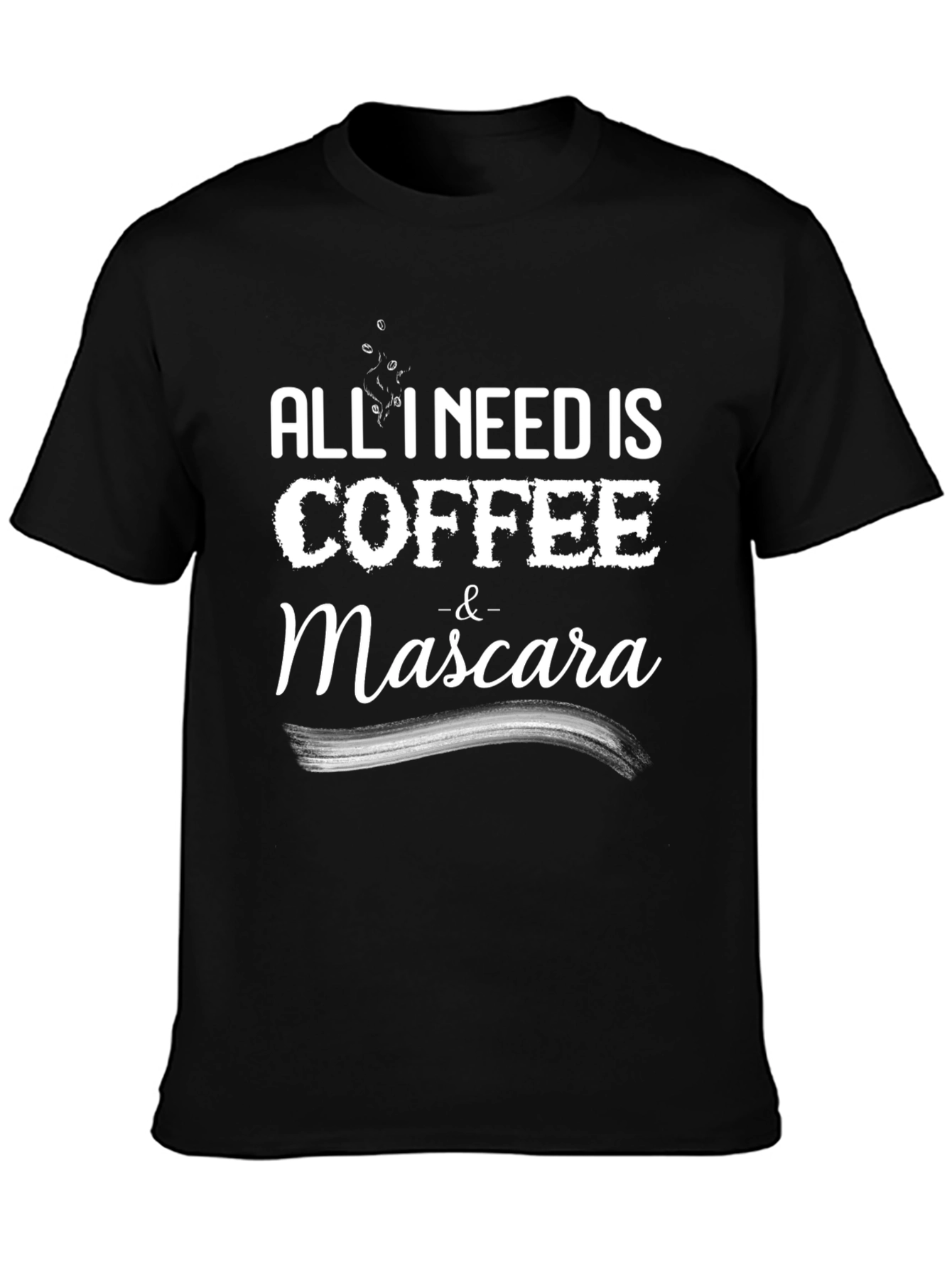 Black Coffee & Mascara Graphic T-Shirt view 3