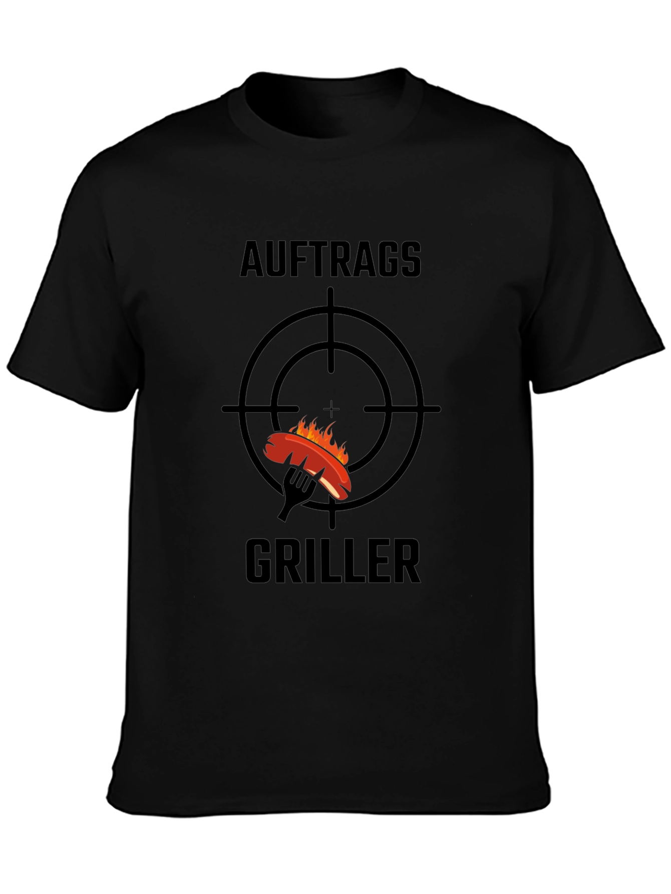 Black Auftrags Griller Graphic Tee view 3