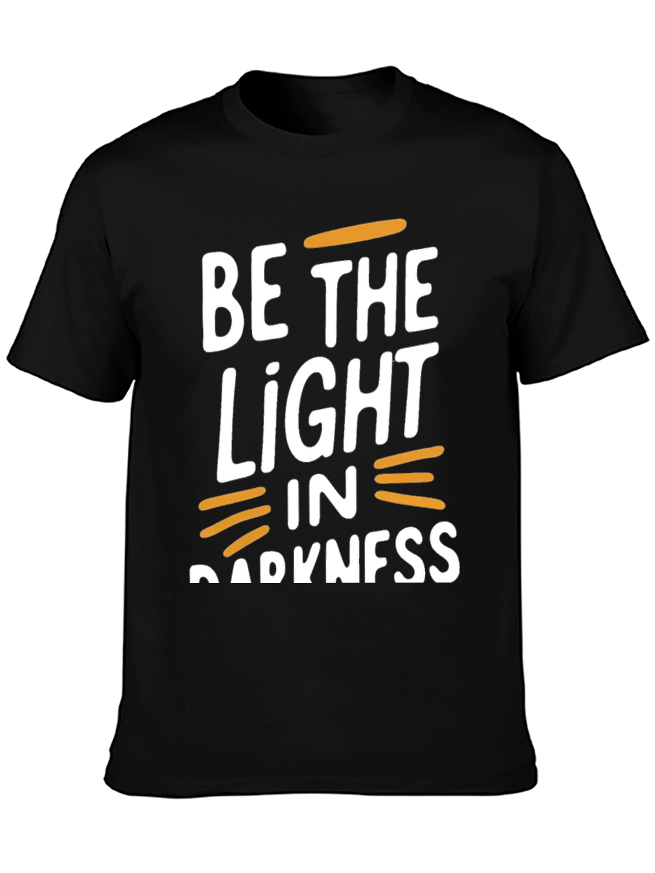 Black Be The Light In Darkness Graphic T-Shirt view 3