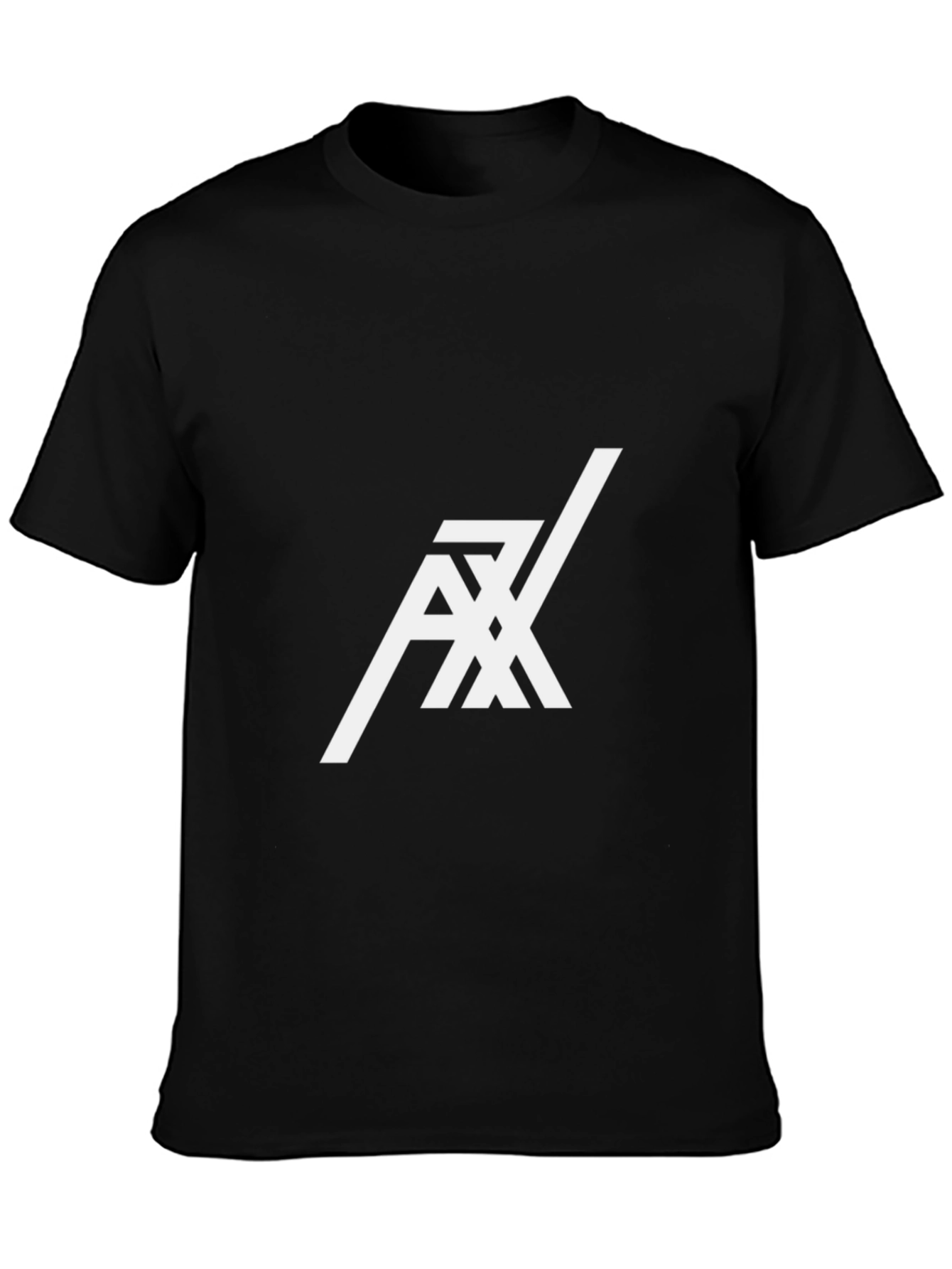 Black AX Stylish Graphic Tee - Black Cotton Blend view 3