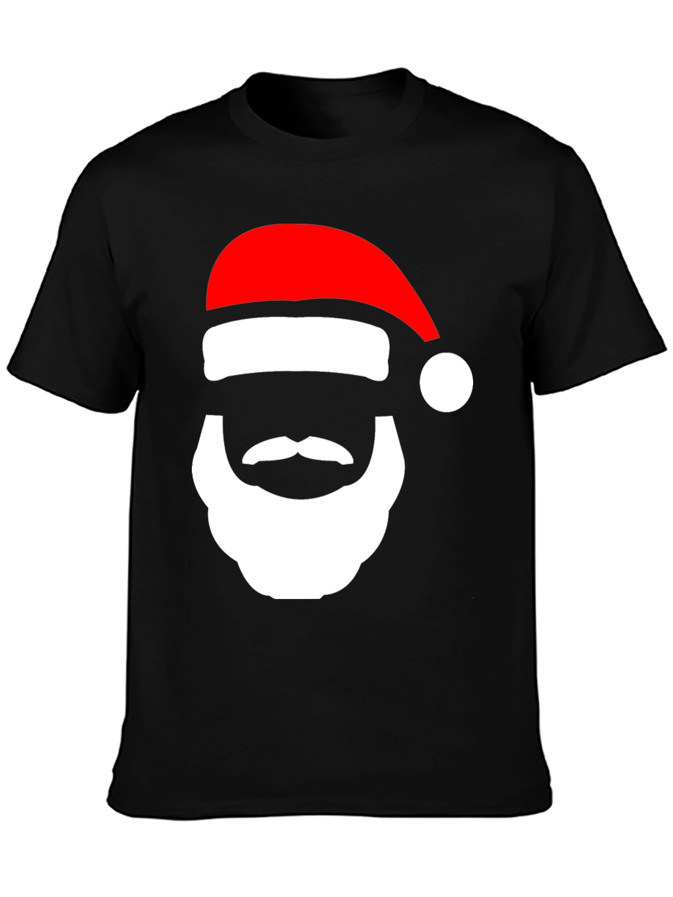 Festive Santa Face Graphic Tee - Holiday Cheer! - 3