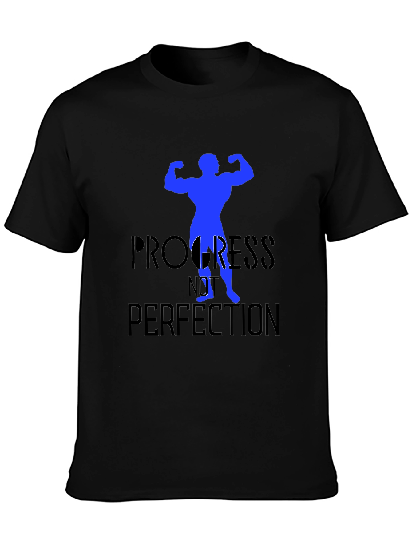 Progress Not Perfection Black T-Shirt - 3