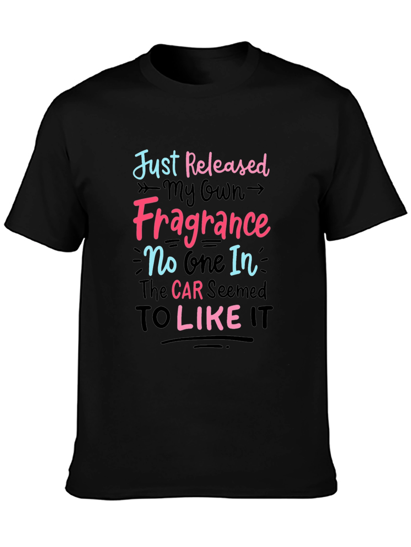Black Humorous Fragrance T-Shirt view 3