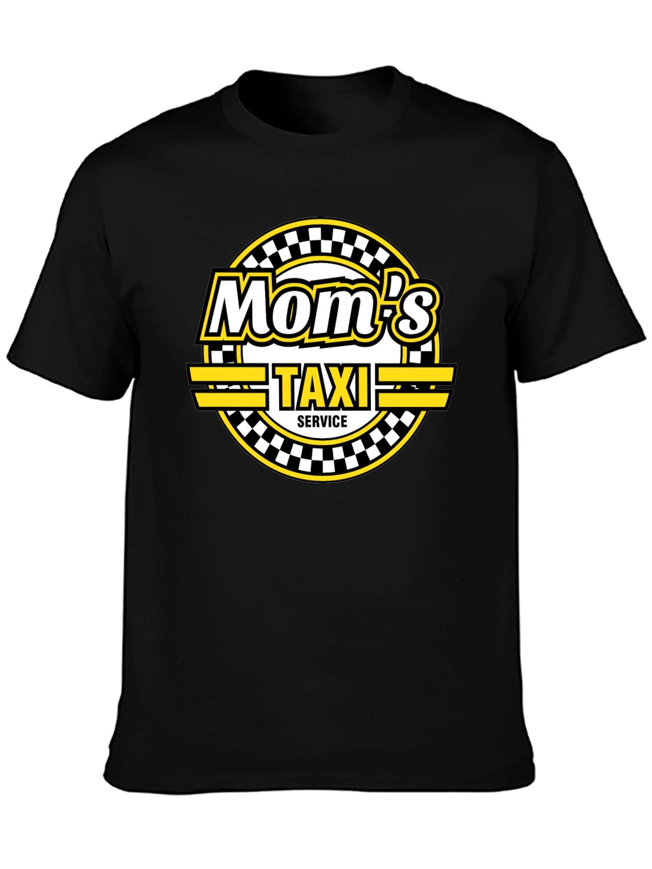 Mom's Taxi Service Black T-Shirt - 3