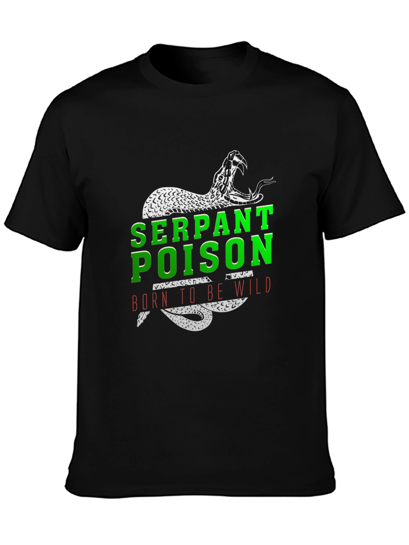Serpent Poison T-Shirt - Born to Be Wild Graphic Tee - 3