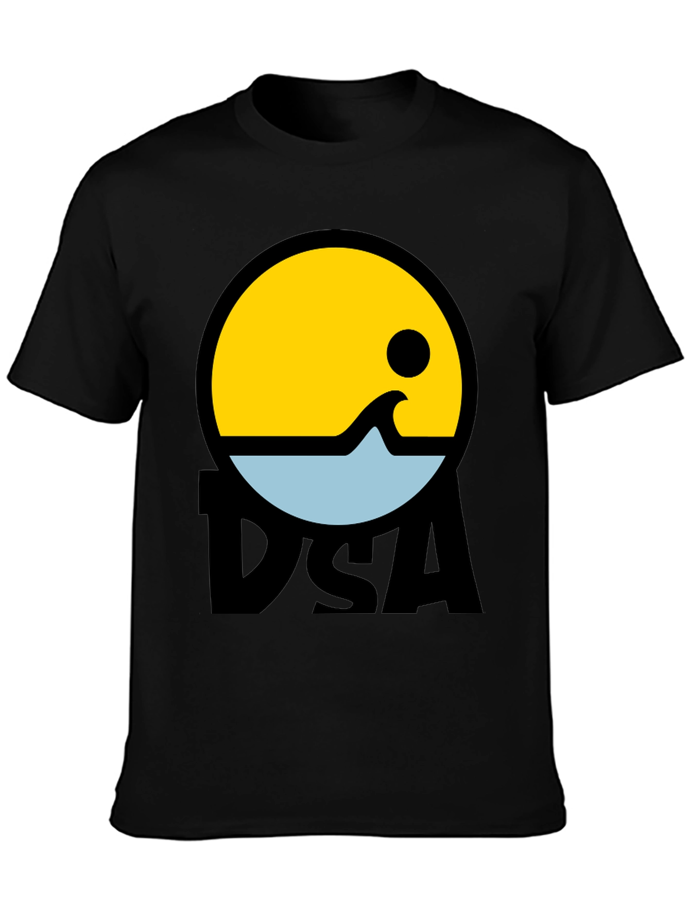 Black DSA Graphic Tee - Retro Style view 3