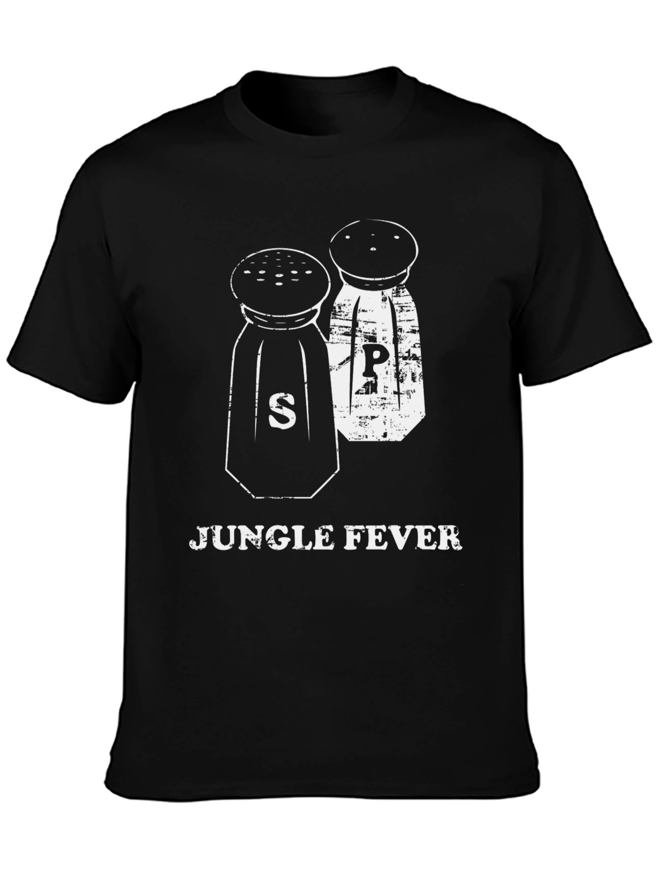 Black Jungle Fever Graphic T-Shirt - Salt & Pepper Design view 3