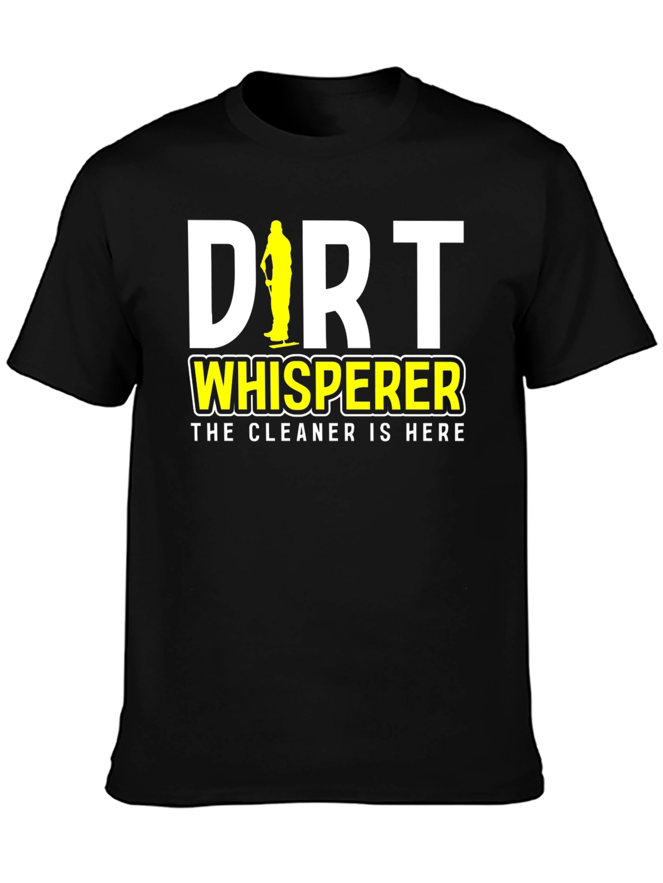 Black Dirt Whisperer Cleaning Crew T-Shirt view 3