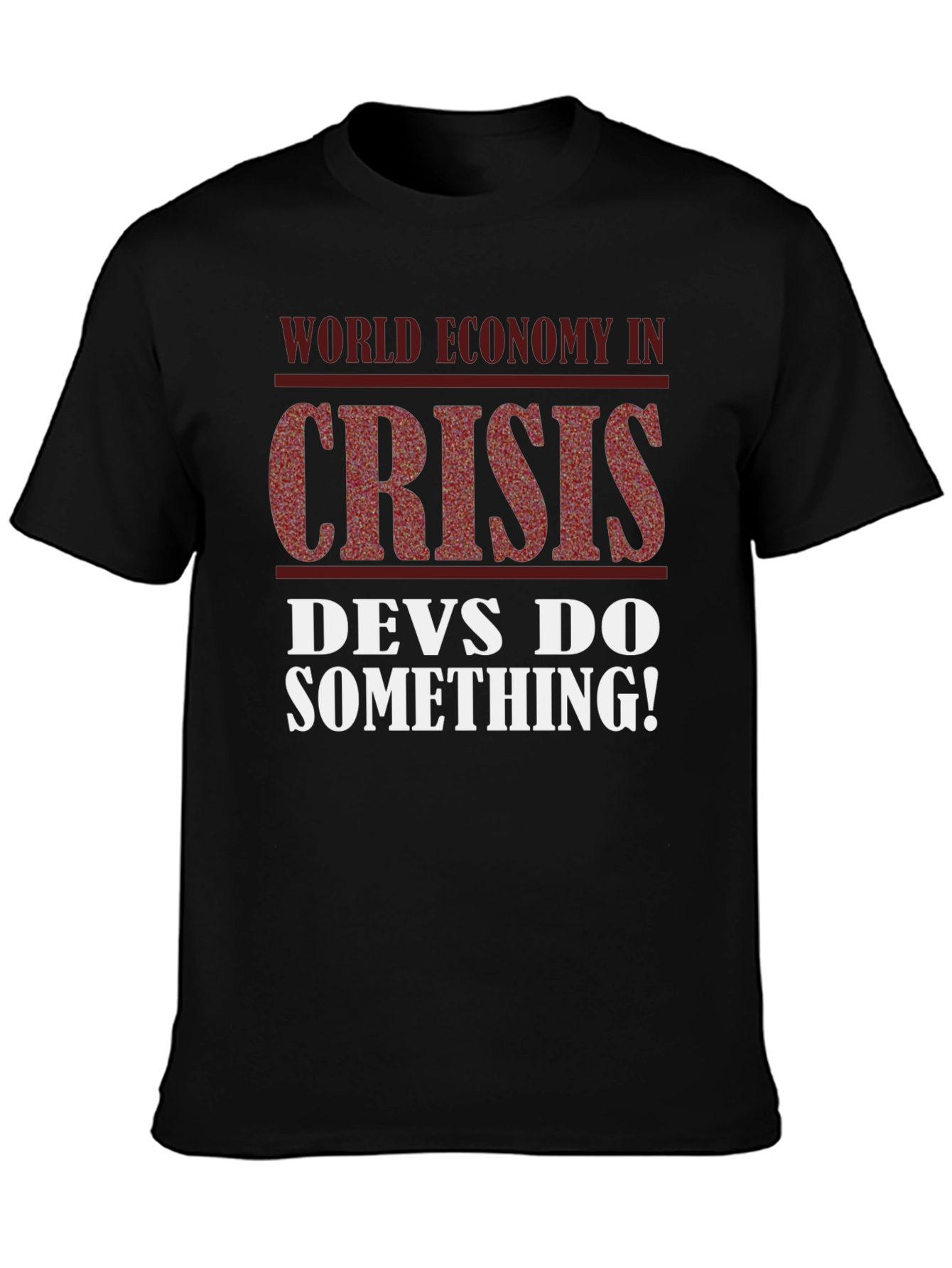 Black Crisis T-Shirt - Devs Do Something! view 3