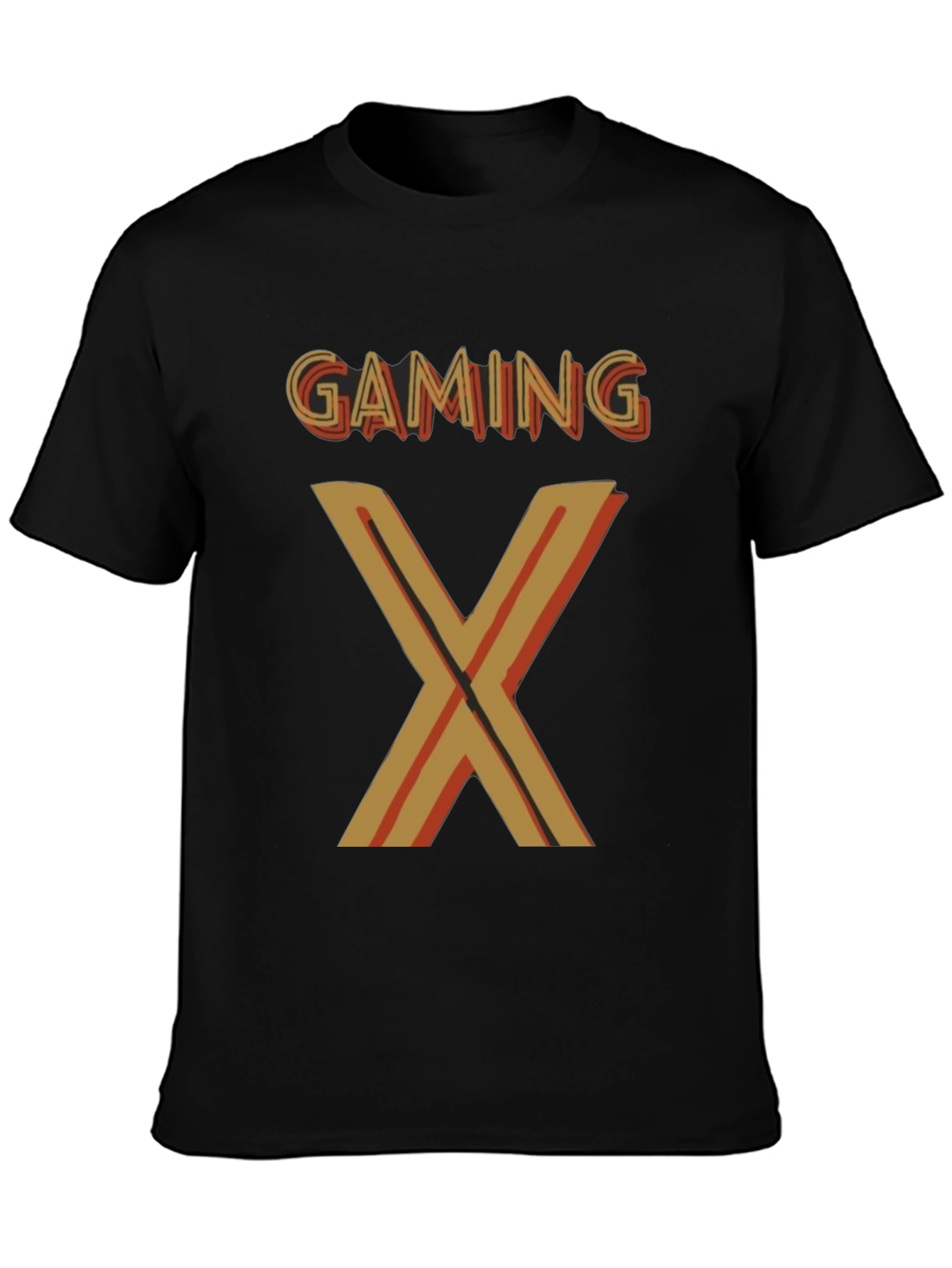 Black Gaming X Graphic T-Shirt - Stylish Gamer Tee view 3