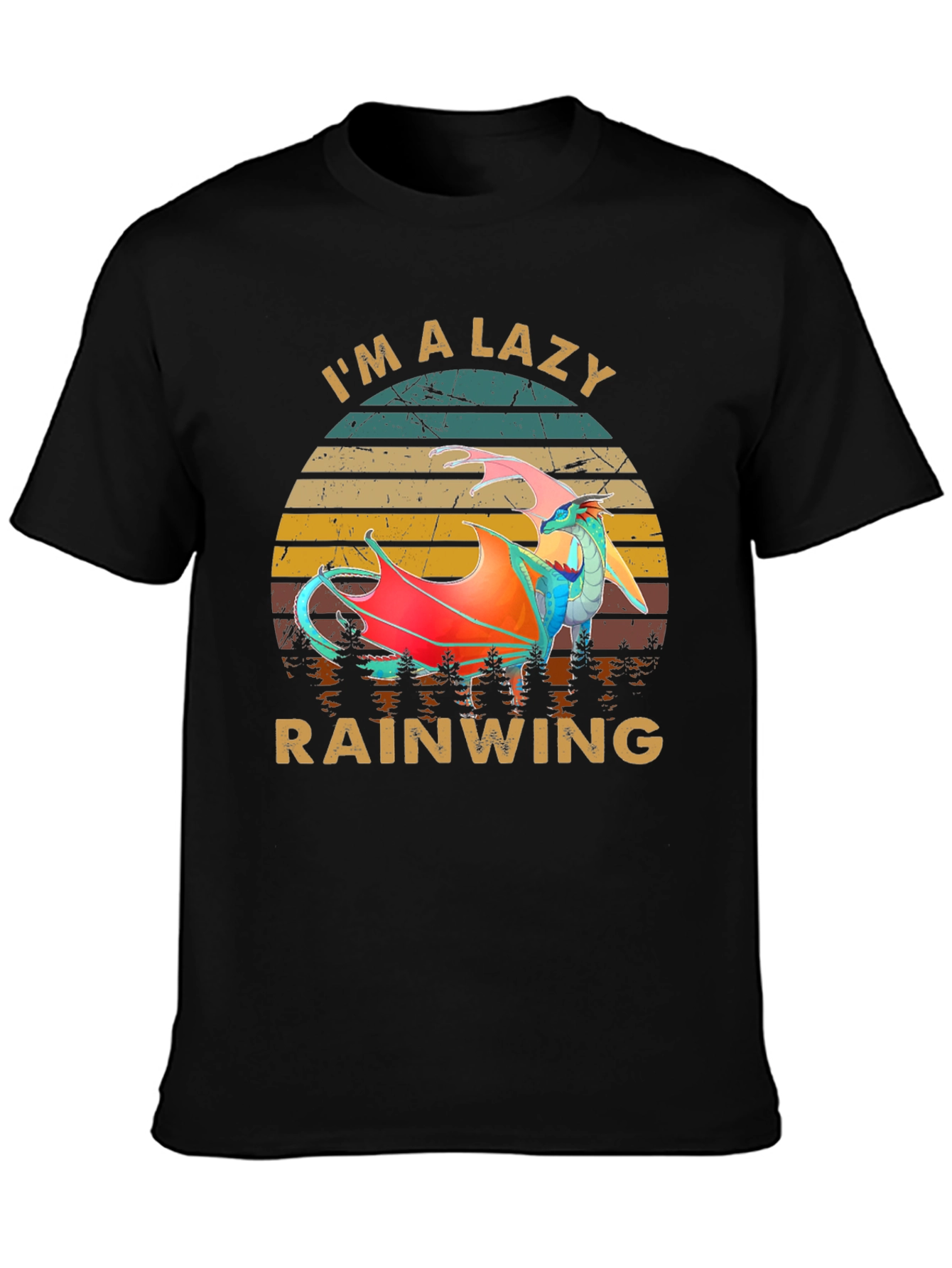 Lazy Rainwing Retro Graphic T-Shirt - 3