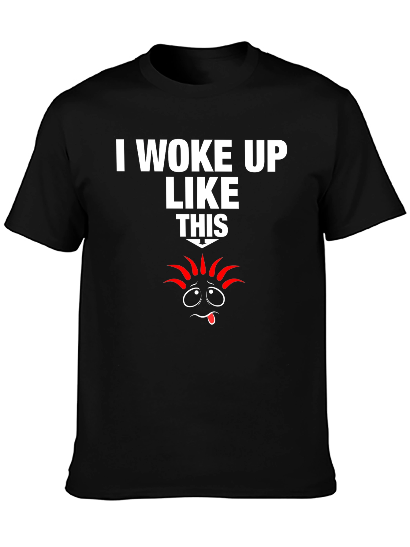 Black I Woke Up Like This Graphic Tee view 3