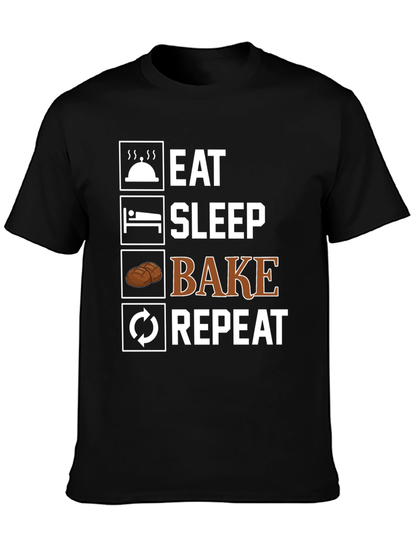 Eat Sleep Bake Repeat T-Shirt - 3