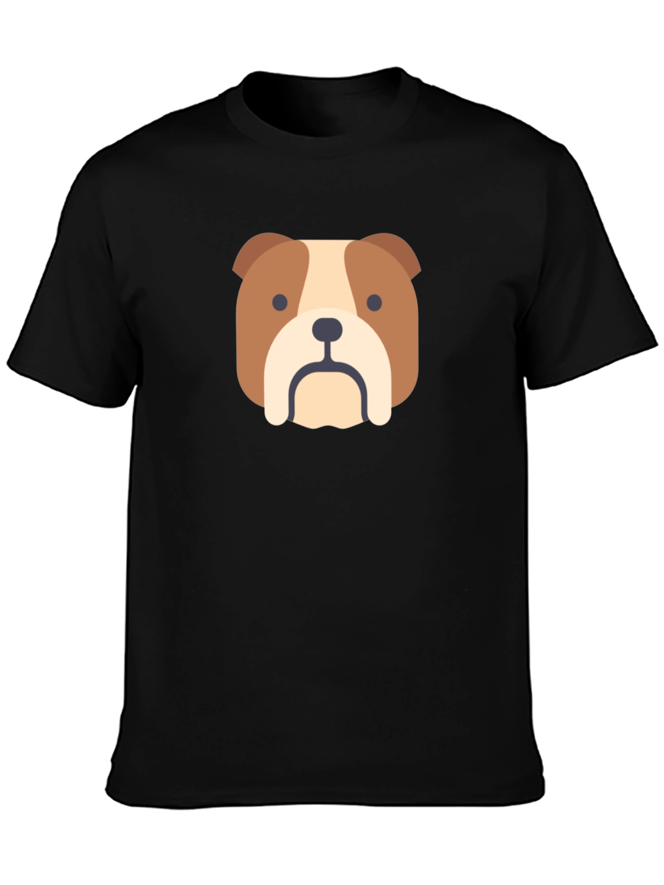 Black Bulldog Graphic Tee - Classic Black T-Shirt view 3