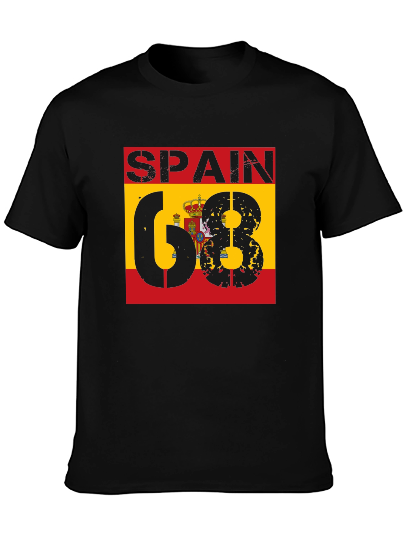 Spain 68 T-Shirt - Distressed Design - 3