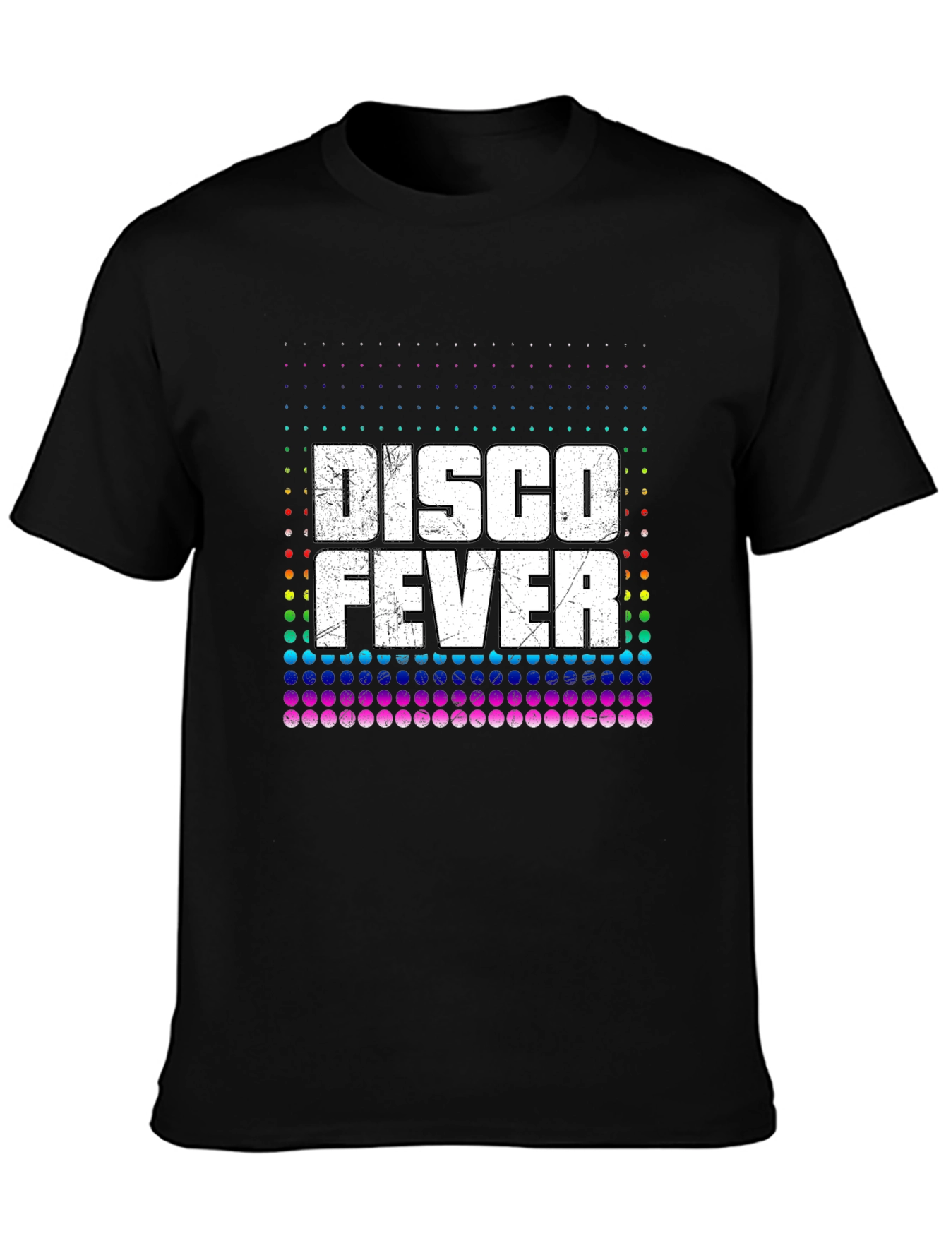 Black Disco Fever Graphic Tee - Retro Style view 3