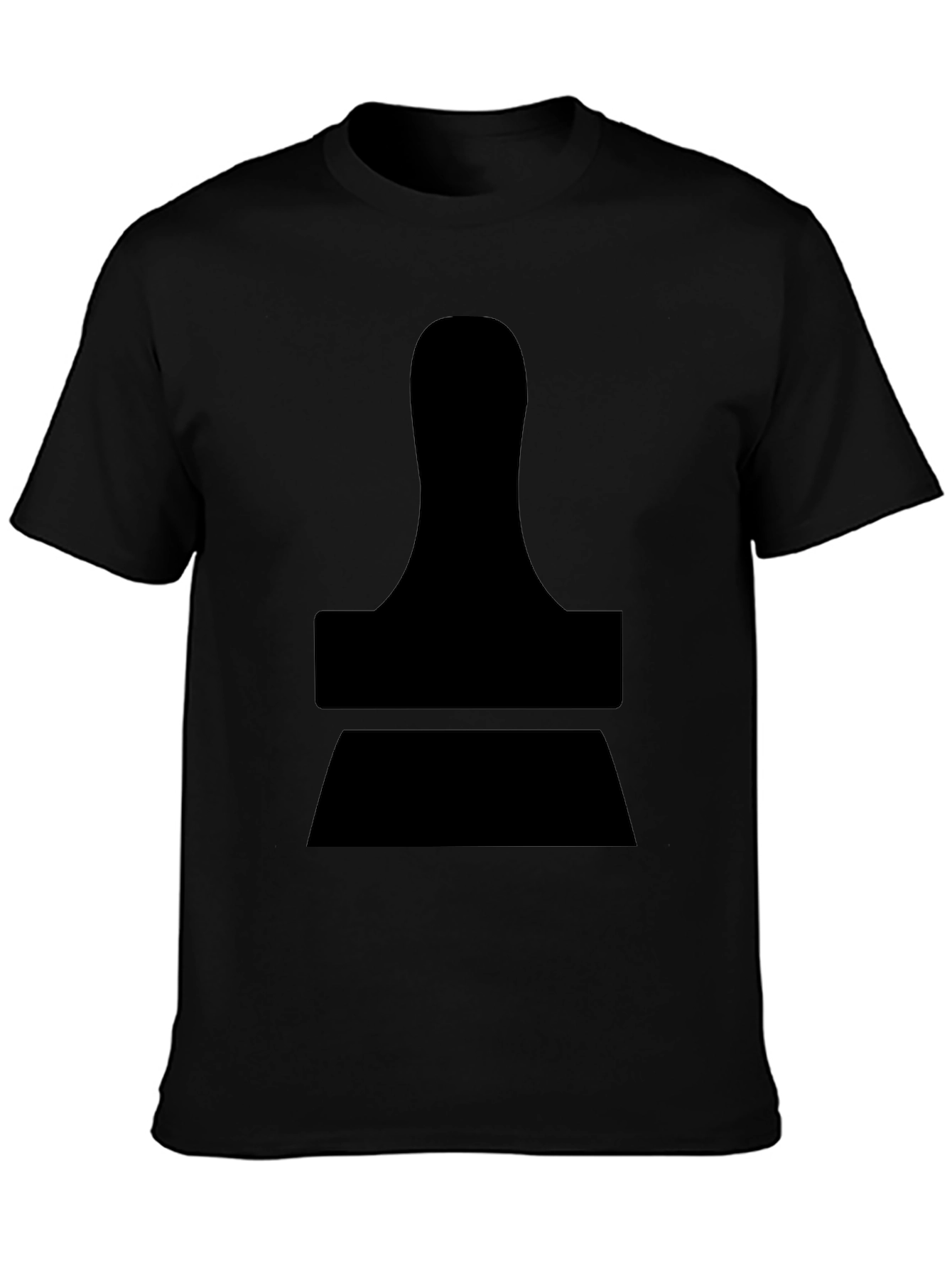 Black Modern Stamp Graphic Black T-Shirt view 3