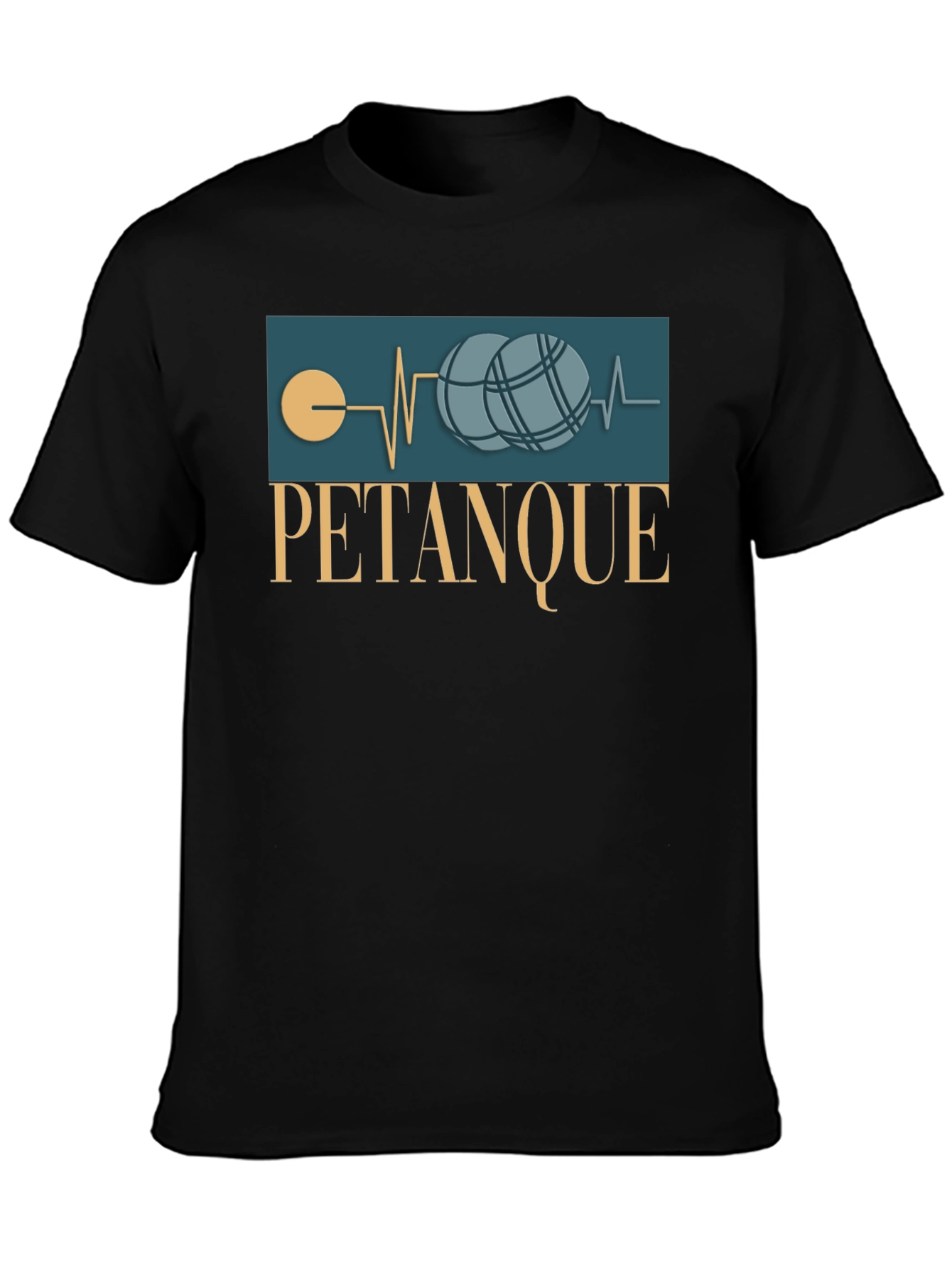 Pétanque Heartbeat T-Shirt - Bocce Ball Lover's Tee - 3