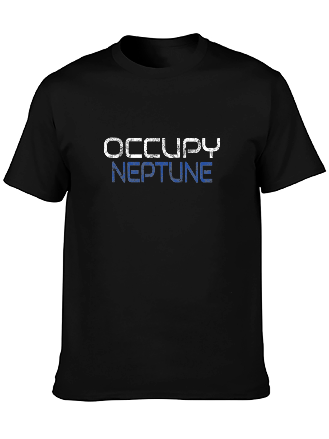 Black Occupy Neptune Graphic Tee - Premium Cotton Blend view 3