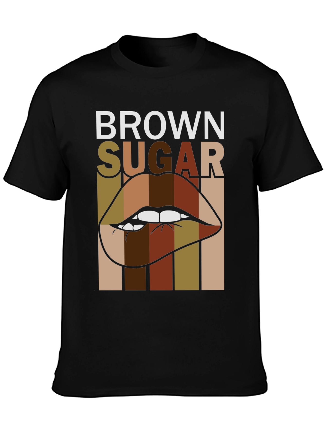Black Brown Sugar Lips Graphic Tee - Unisex view 3