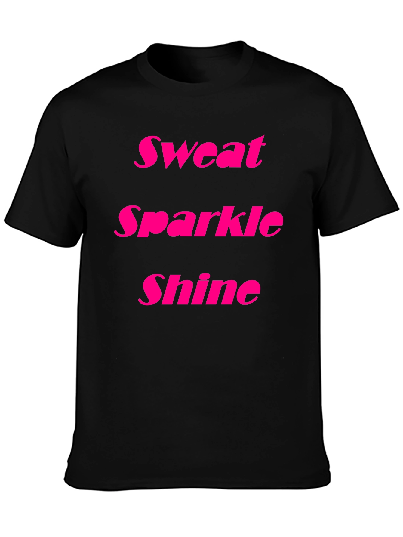 Black Sweat Sparkle Shine Black T-Shirt view 3