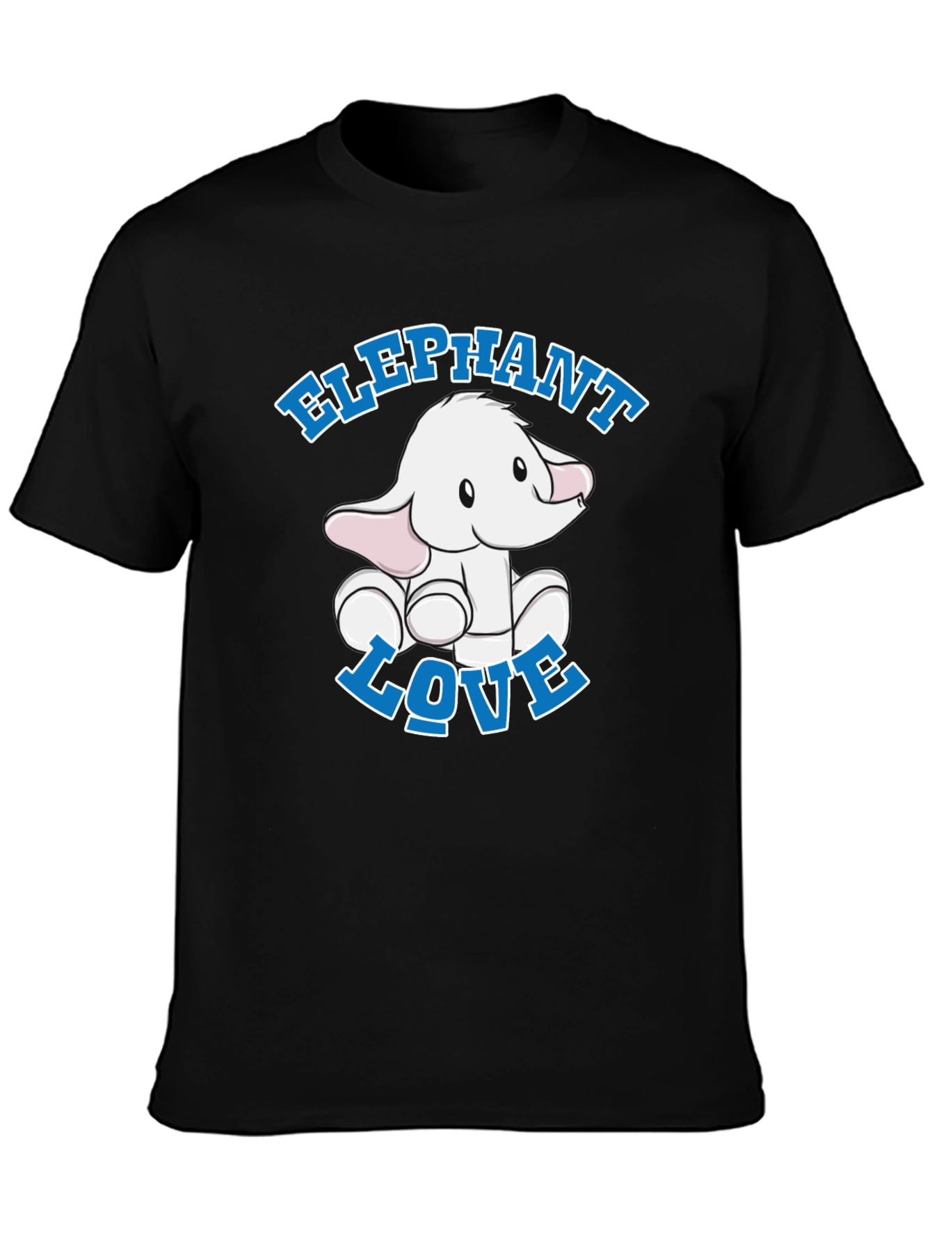Black Elephant Love Graphic Tee view 3