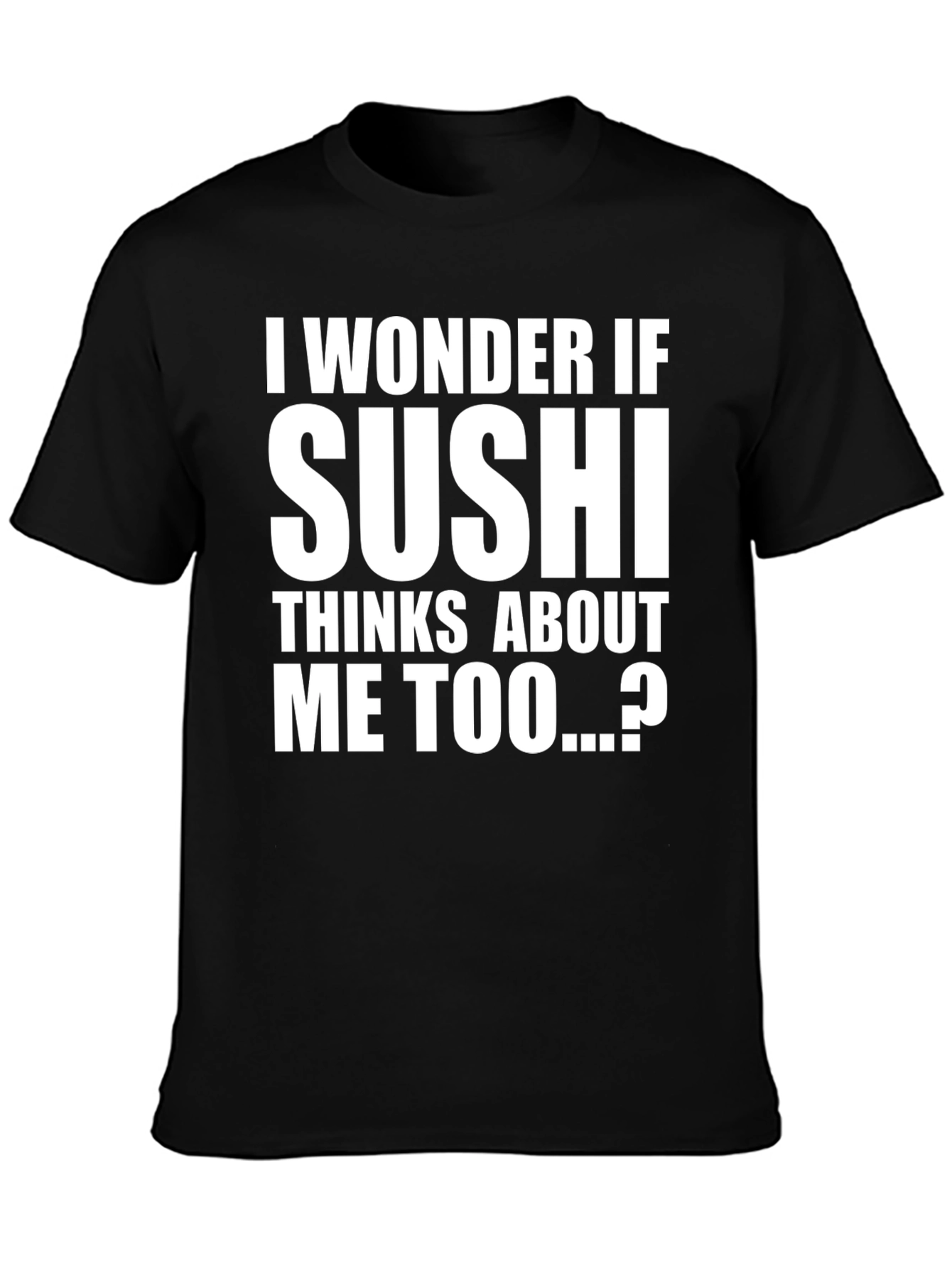 Black Sushi Lover Funny Graphic T-Shirt view 3