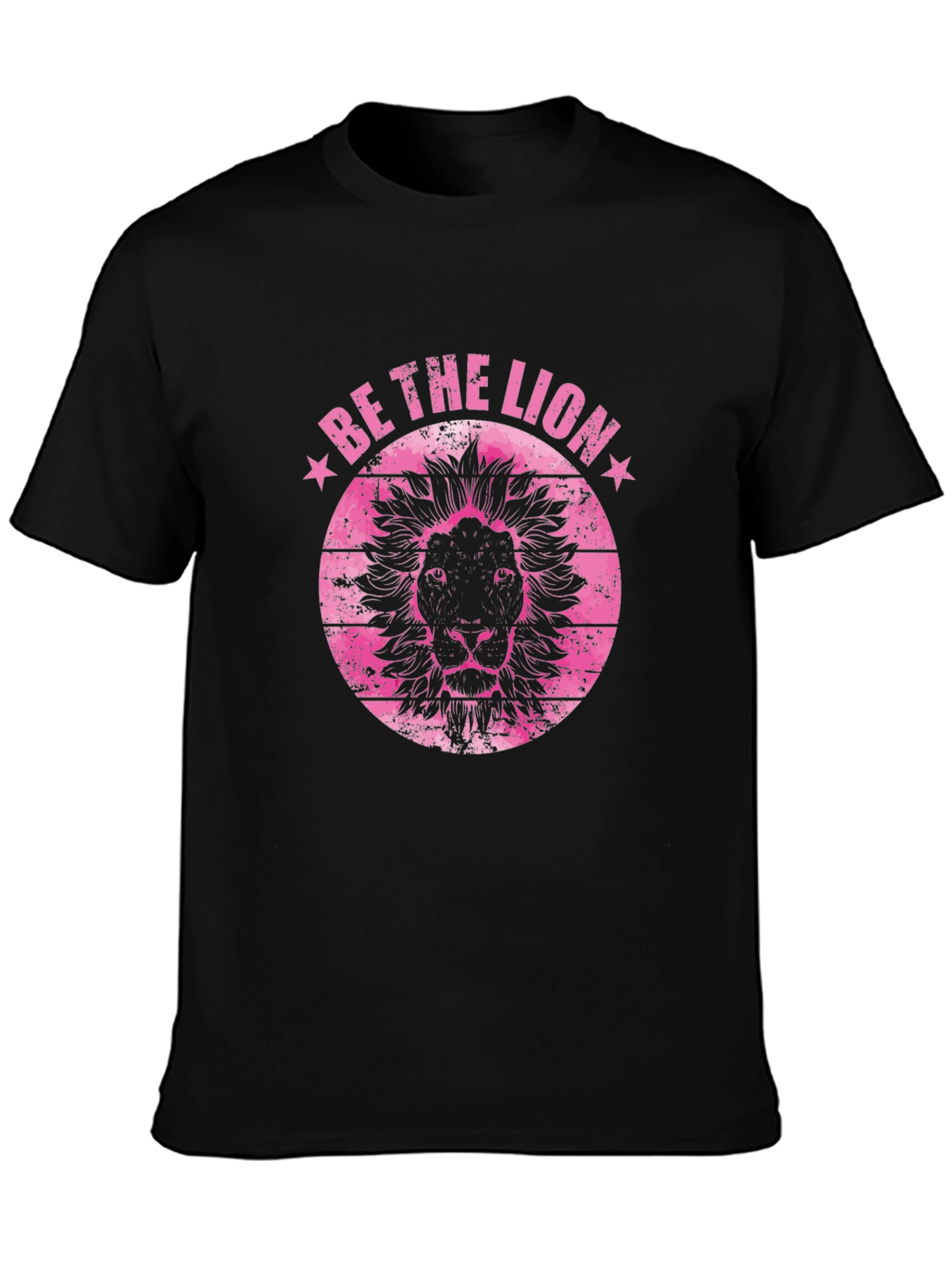 Black Be The Lion - Black Graphic Tee view 3
