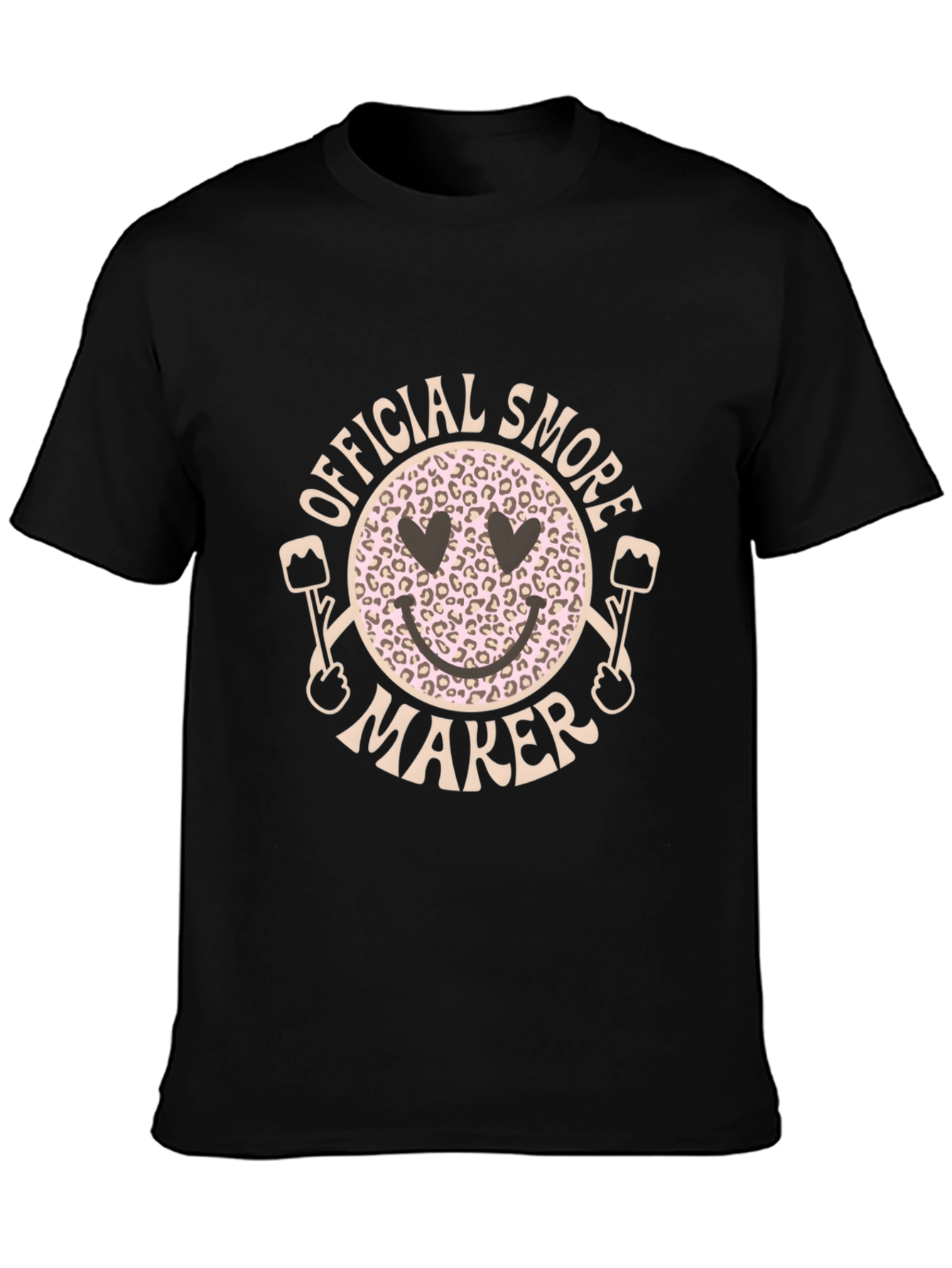 Black Official S'more Maker T-Shirt - Funny Camping Apparel view 3