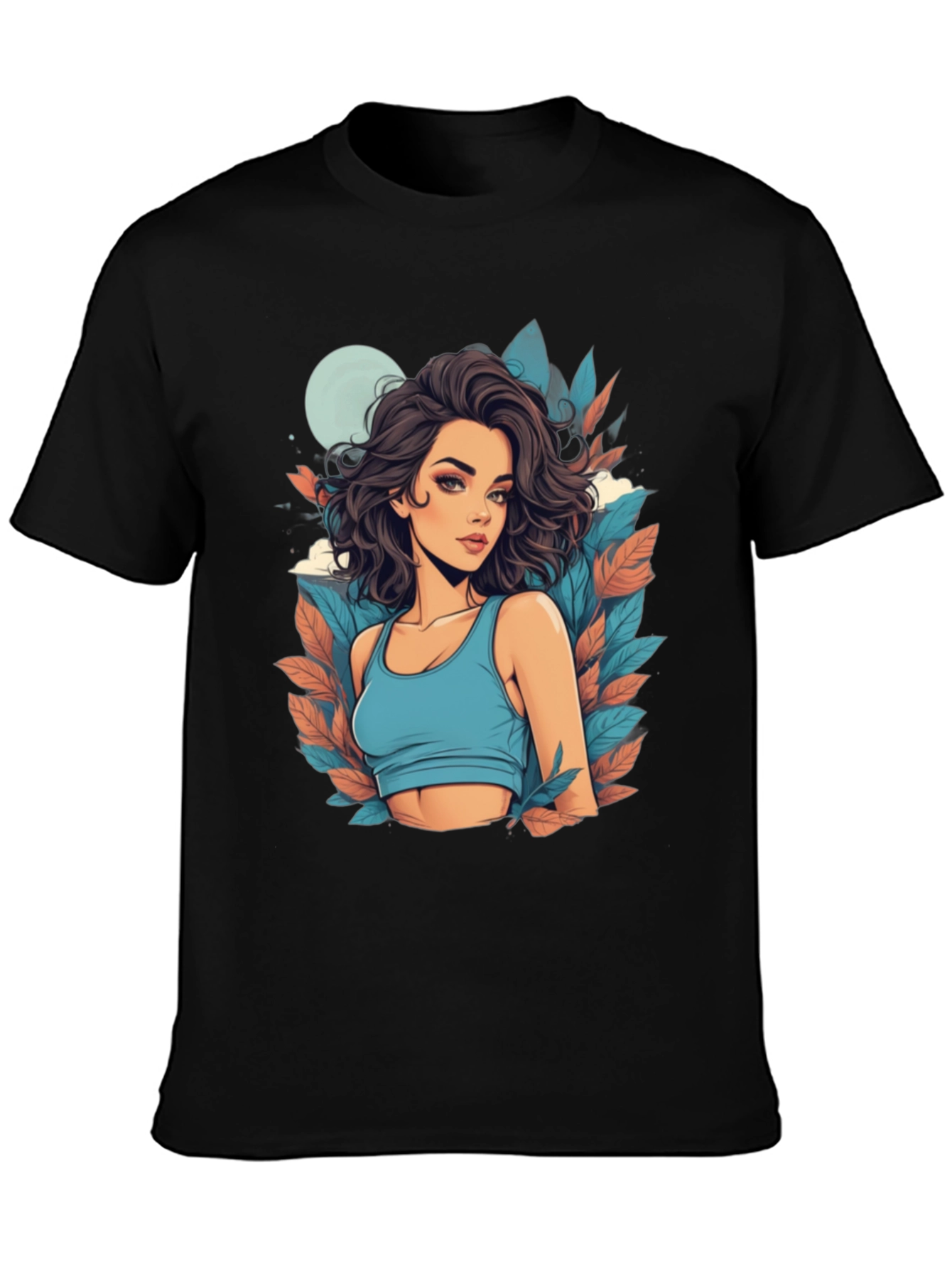 Black Woman Graphic Tee - Stylish Design view 3