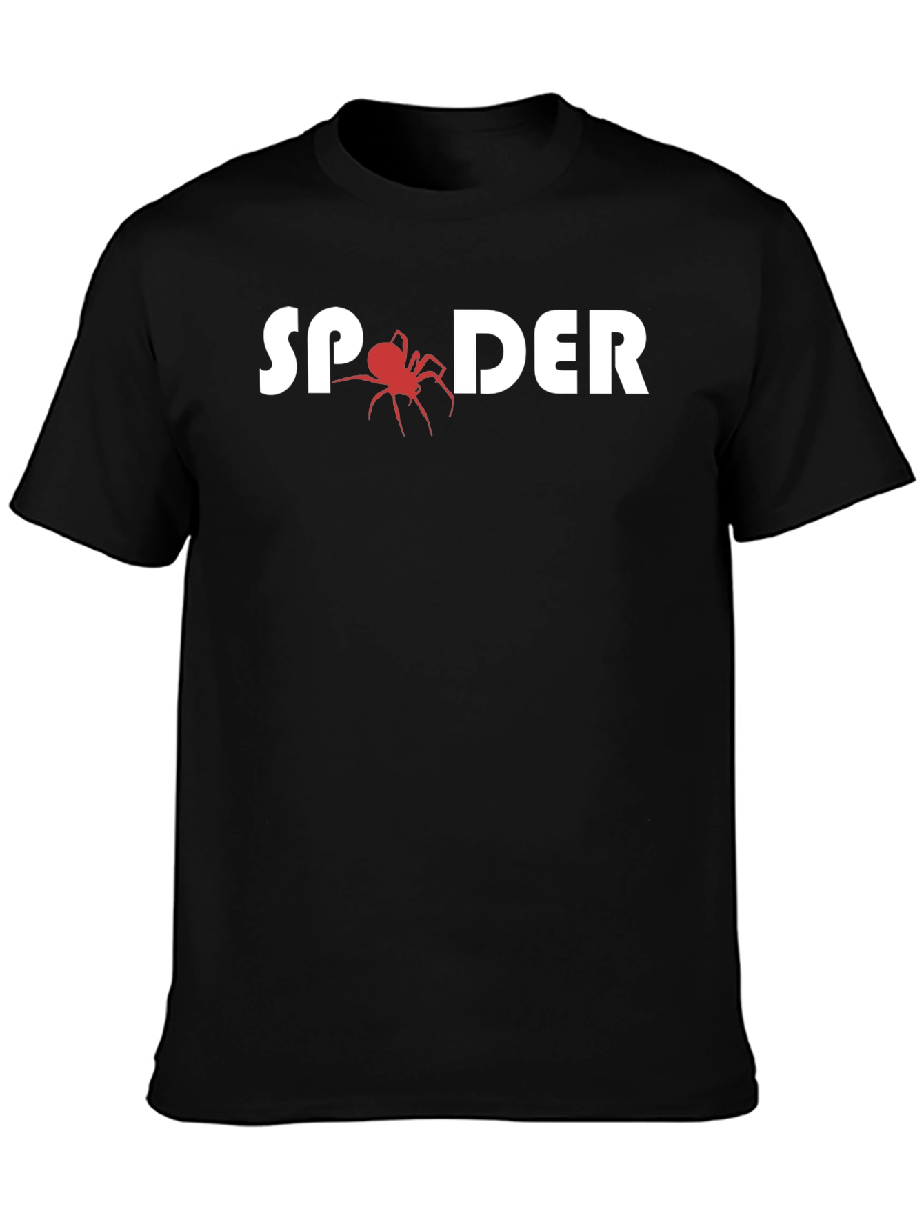 Black Spider Graphic Black T-Shirt view 3