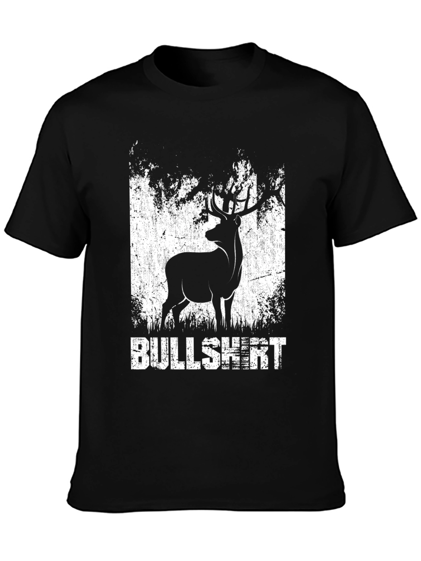 Black Bullshirt Deer Graphic Tee view 3