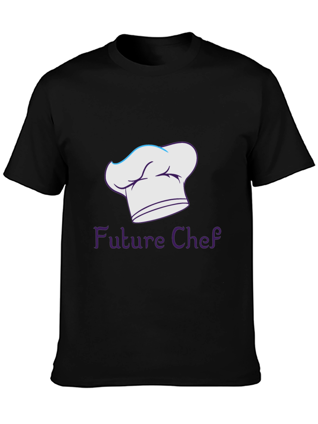 Black Future Chef T-Shirt - Black Cotton Tee view 3