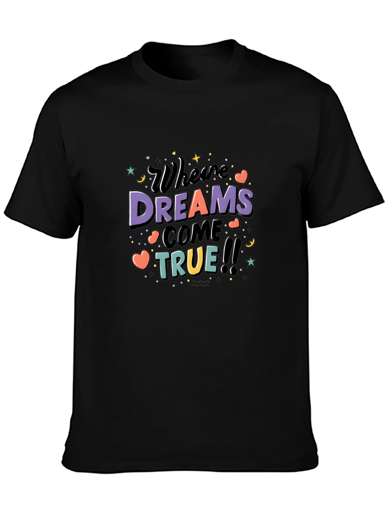 Black Dreams Come True Graphic Tee view 3