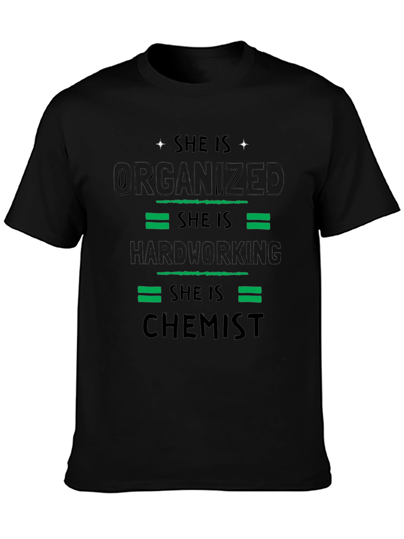 Black She Is Chemist Graphic Tee view 3