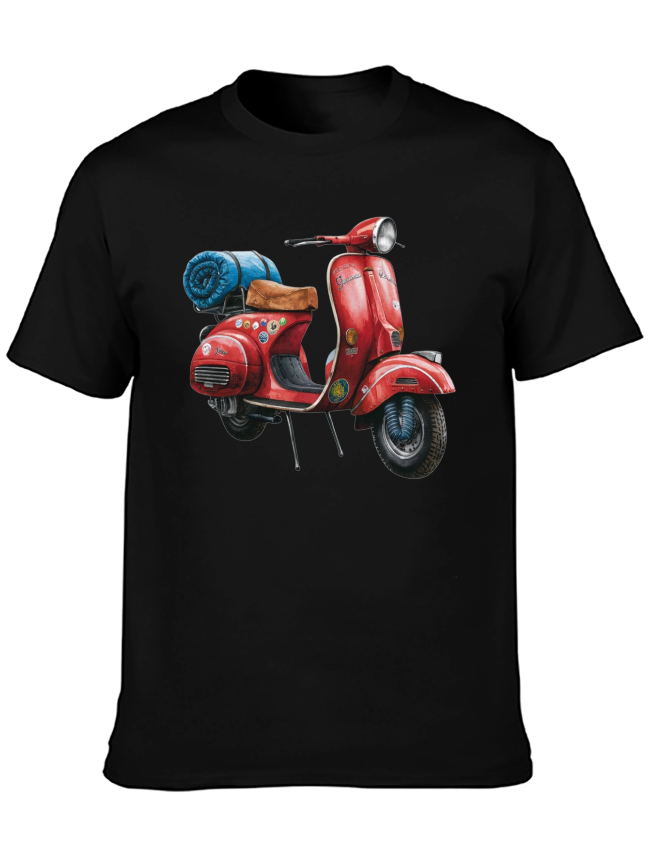 Vintage Vespa Scooter Graphic T-Shirt - 3