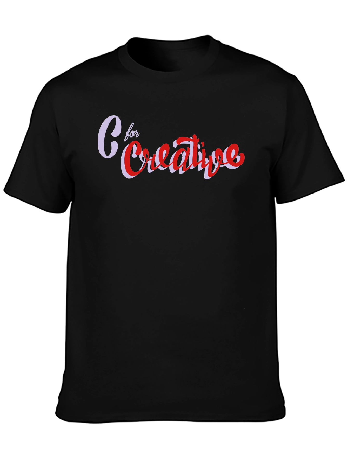 Black C for Creative Black Graphic Tee view 3