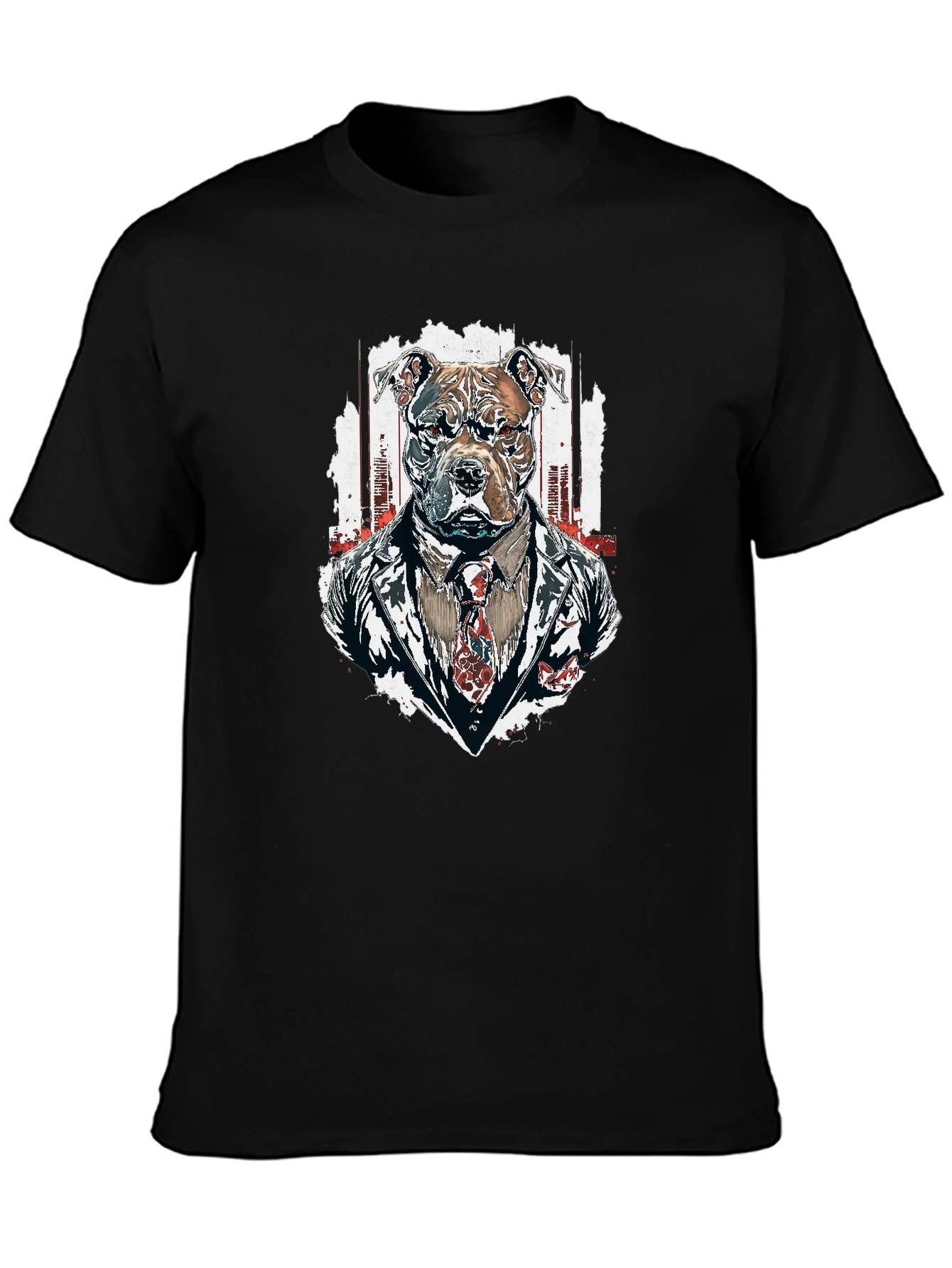 Black Pitbull Boss Black T-Shirt - Urban Cool view 3