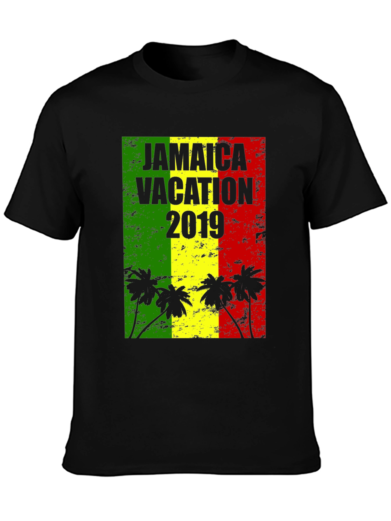 Jamaica Vacation 2019 Black T-Shirt - 3
