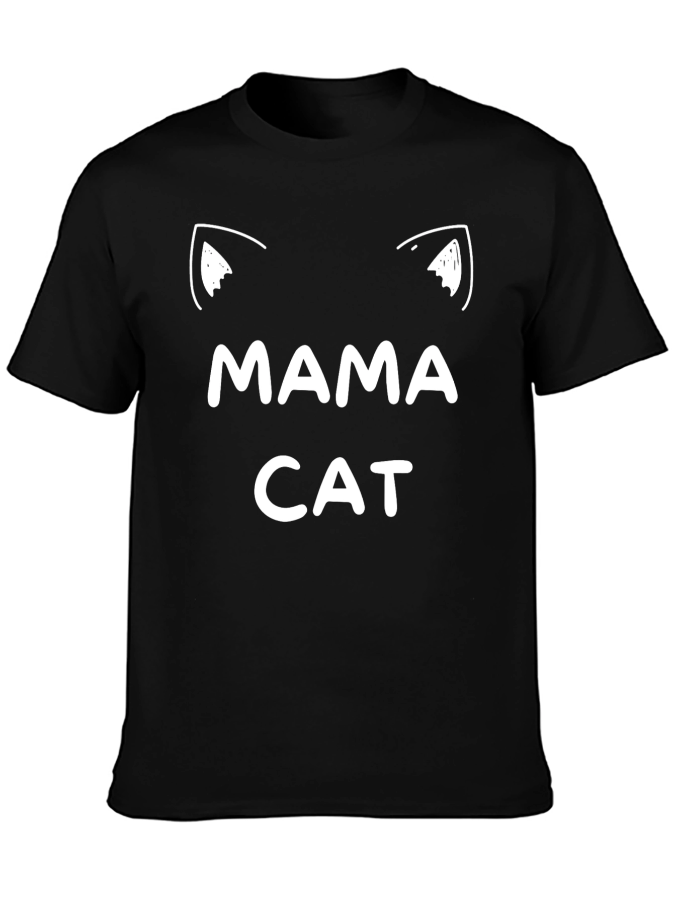 Black Mama Cat T-Shirt - Fun Cat Lover Tee view 3
