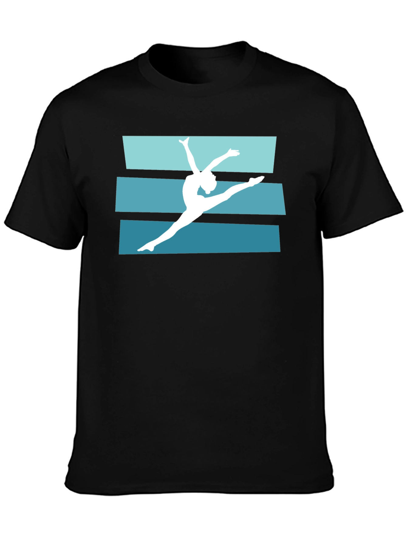 Gymnast Graphic T-Shirt - Black, Short Sleeve - 3