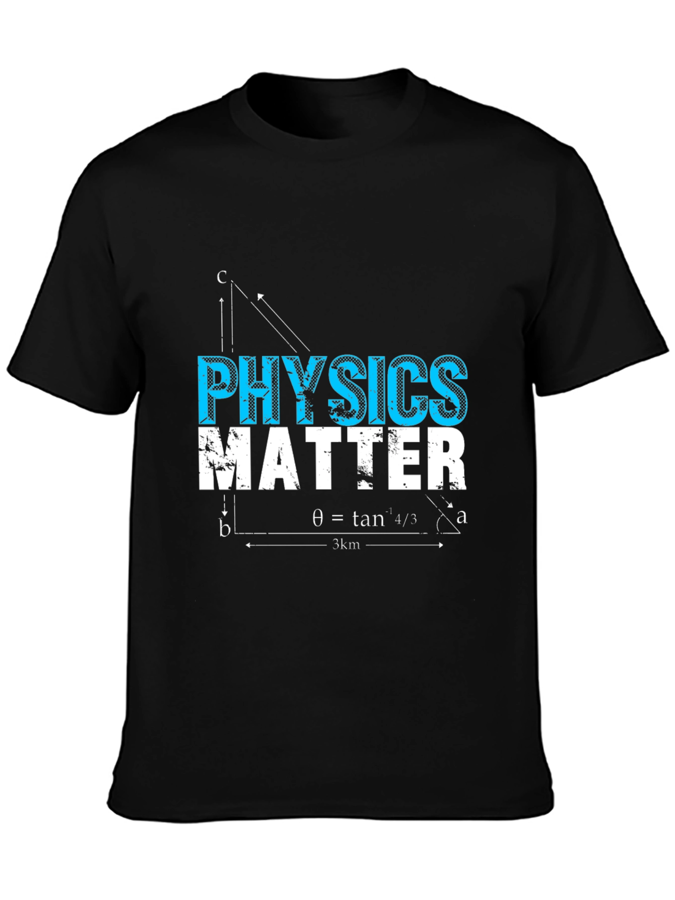 Black Physics Matter Graphic T-Shirt - Science Tee view 3