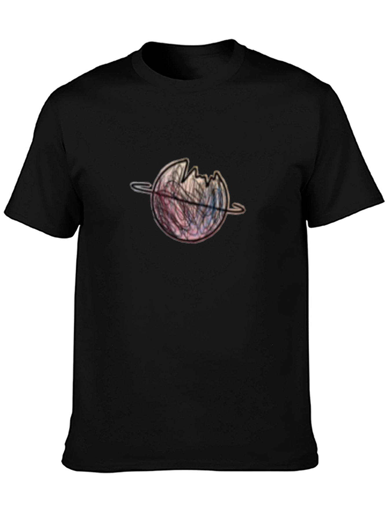 Black Planet Graphic Black T-Shirt view 3