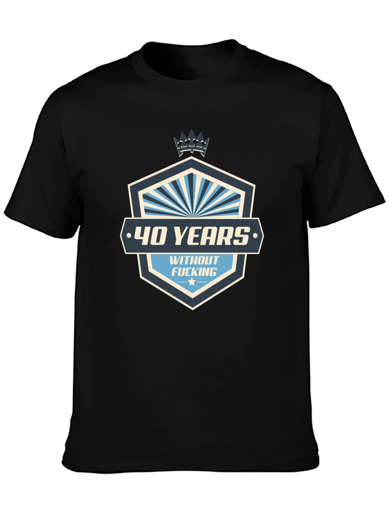 Black Funny 40 Years T-Shirt: A Hilarious Birthday Gift! view 3