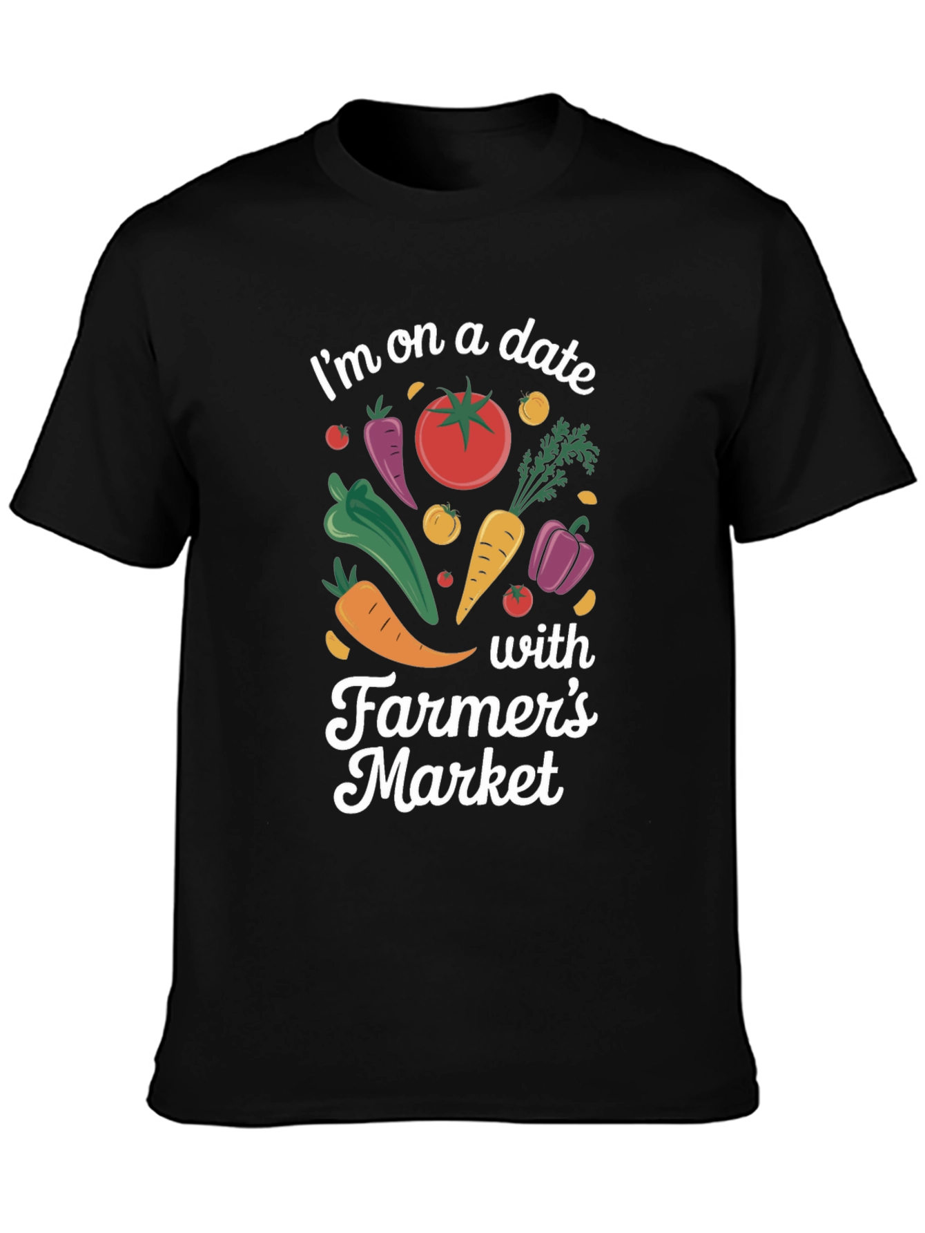 Black Farmer's Market Date T-Shirt view 3