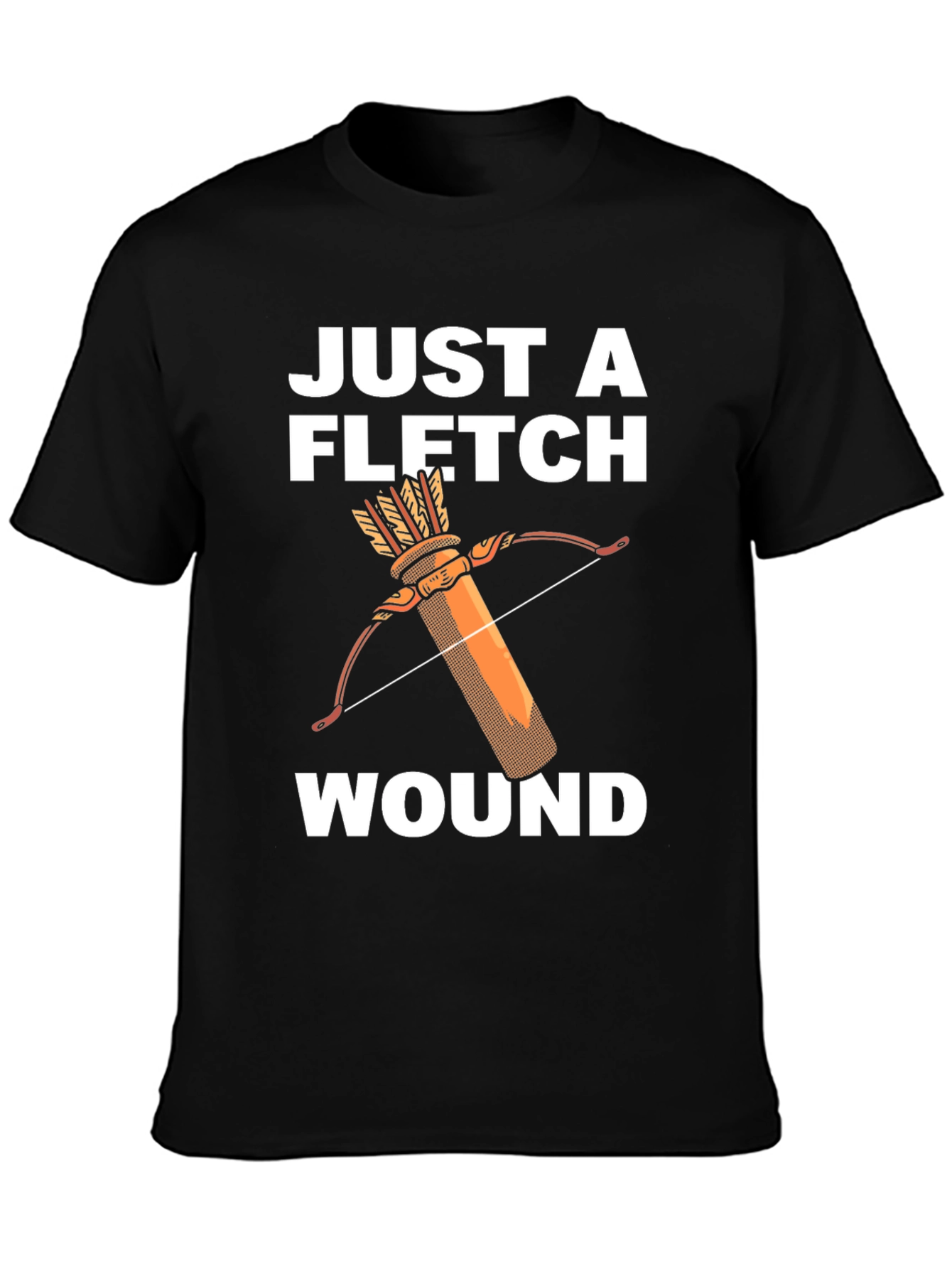 Black Just a Fletch Wound T-Shirt view 3